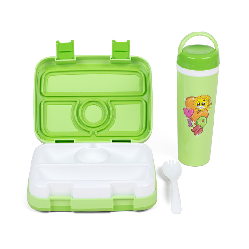 BPA-fri och livsmedelssäker 4-fack Lunchbox