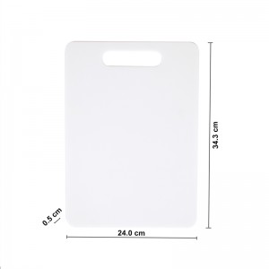 BPA gratis diskmaskin säker hållbar vit halkfri skärplatta av plastkök