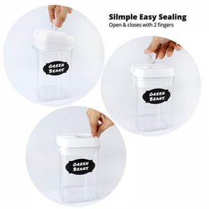 12-delad matbevarande återanvändbar plast Lufttät matlagringsbehållarset