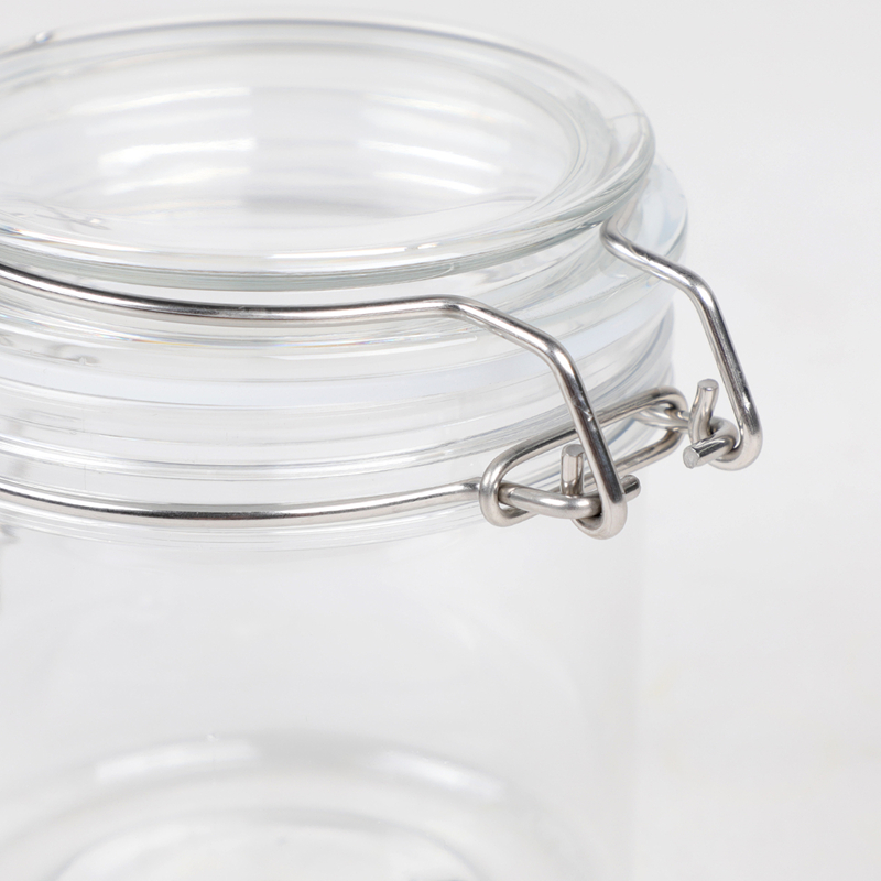1000 ml PET-material Matlagringsburk med lufttäta klämlock