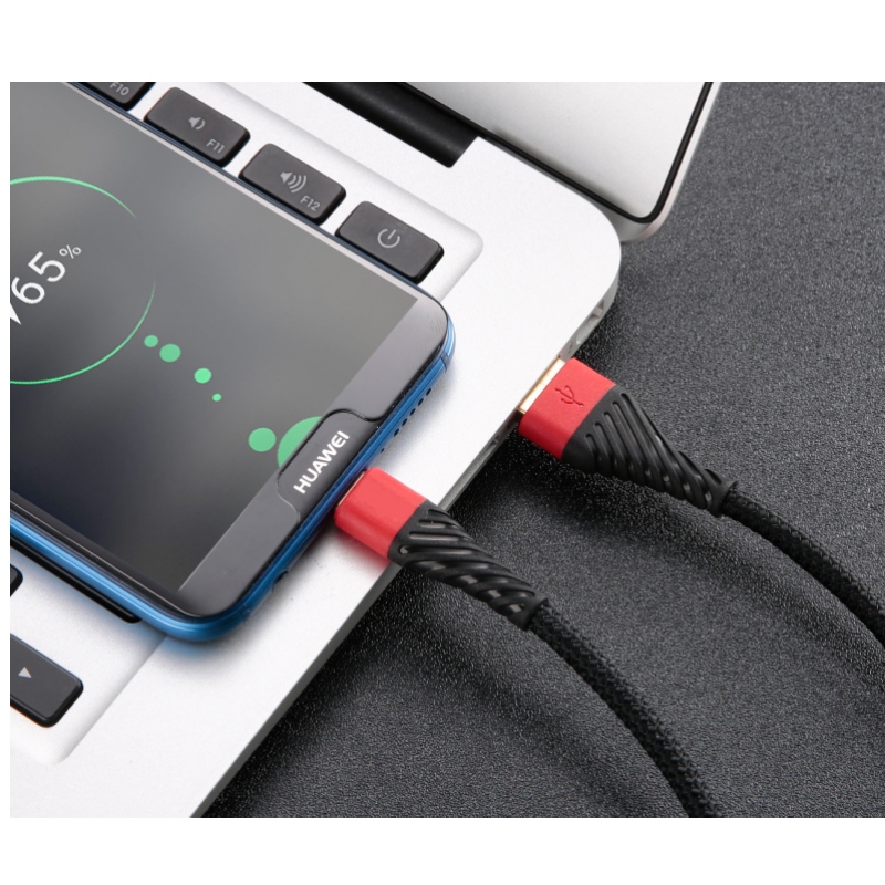USB C-kabel 3.0, USB-typ C-kabel Snabbladdning USB till mobiltelefonkabel för Samsung Galaxy S8, S9 Plus, Obs 8, LG v20, G6, G5, v30, Google Pixel 2 XL, Nexus 6-3 Pack Röd