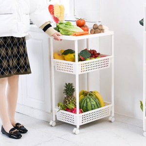 Lager Kök Light Duty 3-lager Plastlagringshylla