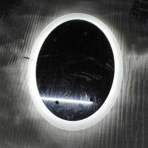 EU och USA lyxupplysta LED-upplyst bakgrundsbelyst badrumspegel-ENE-AL-117