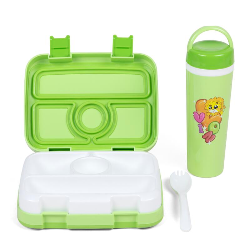 Läckt bevis 4-fack Bento-stil Lunchlåda för barn