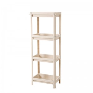 Hög kvalitet 4 lager Multifunktionshyllaställ för kökplast