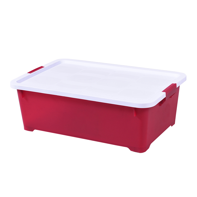 35L Stapelbar organisator för hem u0026 kontor Stor plastförrådslåda