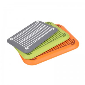 Rektangulär icke-slipade gummigreppsbricka, vit