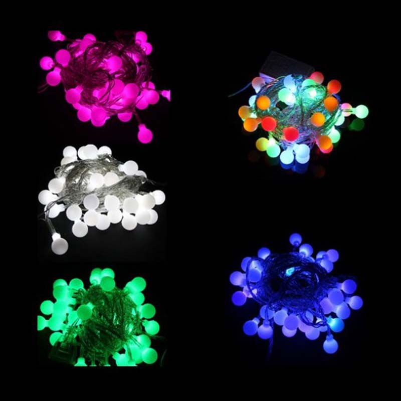 LED-kulstränglampor Färg julgranskulor stränglampor dekorativa lampor