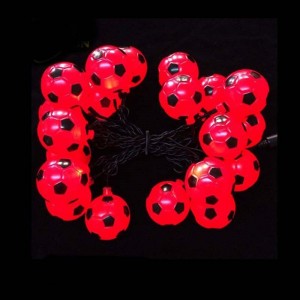 Fotboll LED-ballsträngsljusdekorationer till jul / helgdag