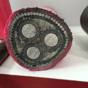 SANS 1339 XLPE Isolerad 6mm 3 Core Swa Armored kabel för märkspänningar 3,8 / 6,6 KV till 19/33 KV