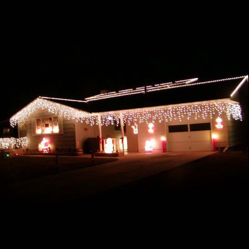 LED Icicle Lights Christmas Icicle Lights Outdoor Xmas String Lights Decorations