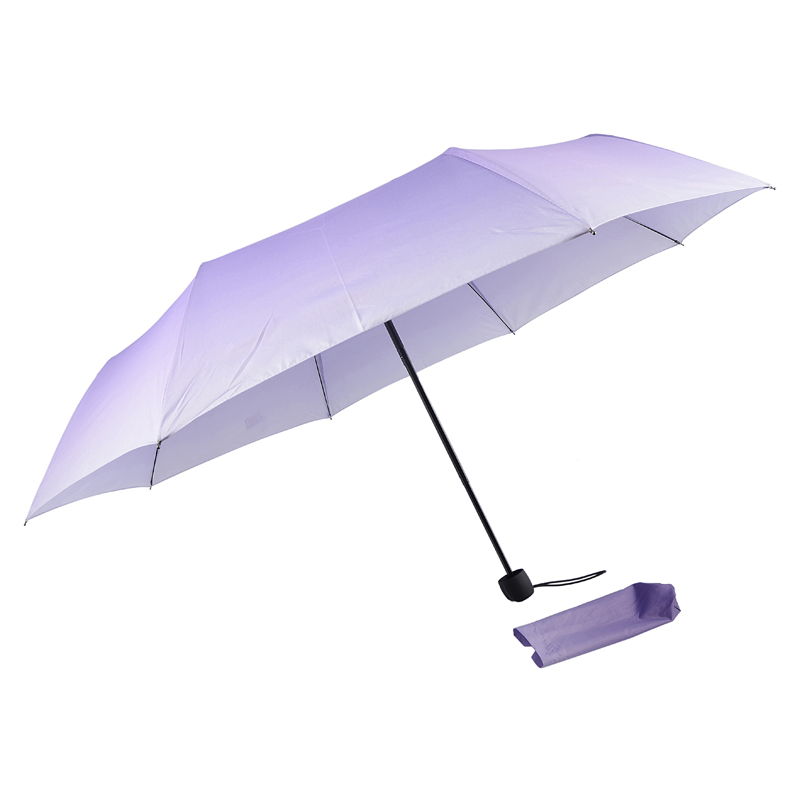 Kreativ marknadsföring 21-inch veck paraply färg ändra gradient paraply