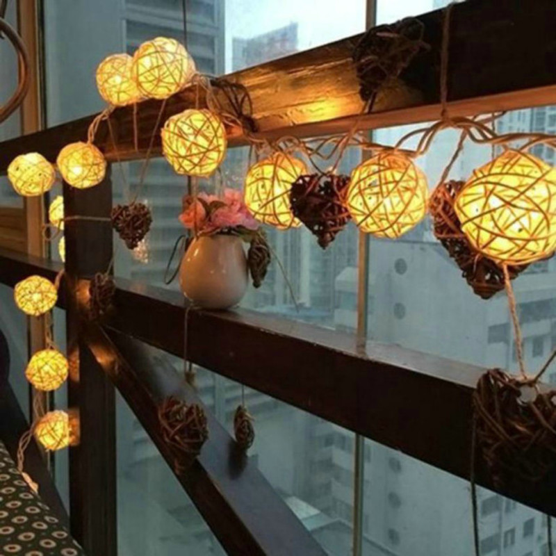 10 LED stränglampor 1.2M saga kransdriven utomhus Varmvit för Xmas festival bröllop fest dekoration