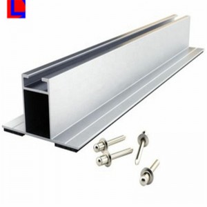 Solmonteringssystem aluminium solpanelmontering med skena