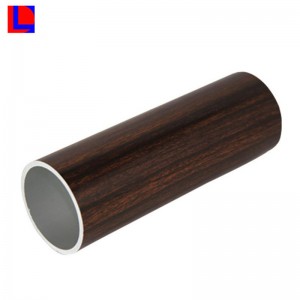 Färgsprutad rund aluminiumrör