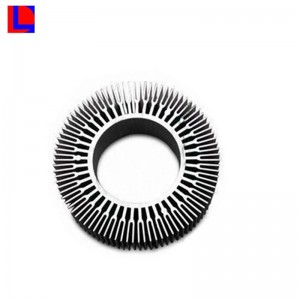 Aluminium anpassad LED lätt extruderingshus kylfläns