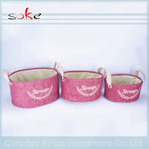 Tyger Linne Canvas Förvaring Korgar med handtag