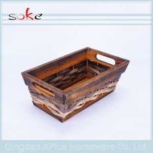 100% PE rottingvävd förvaringskorg