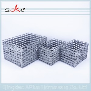 PE rotting hand madding vävd lagringskorg