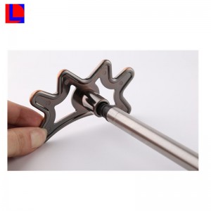 Bra aluminium teleskopisk poolbro med färgglada plastdelar