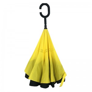 Nytt mode vindtät Up-down Car Paraply Reverse Paraply