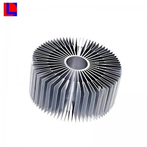 Nya produkter av högkvalitativ extrudering av aluminium kylflänsprofil