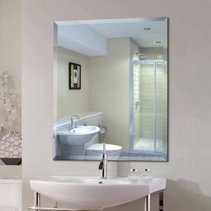 FRAMELESS BEVELED ALUMINIUM GLASS MIRROR