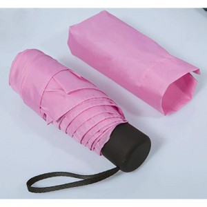 5 vik paraply mini storlek paraply regn anpassade 5 fällbara paraply för dam