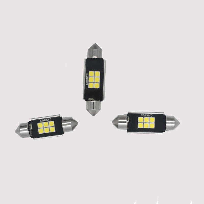 Nytt Superljust CANBUS 3030 6smd C5W Festoon 31mm 36mm 39mm 42mm ledljus