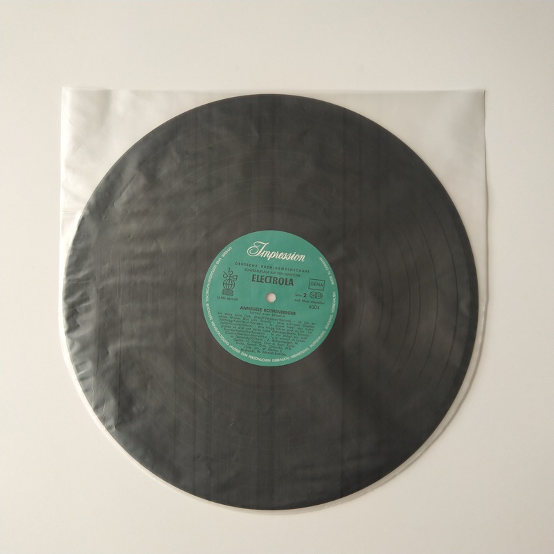 12 Anti-statisk rundbotten LP Vinyl inre ärm