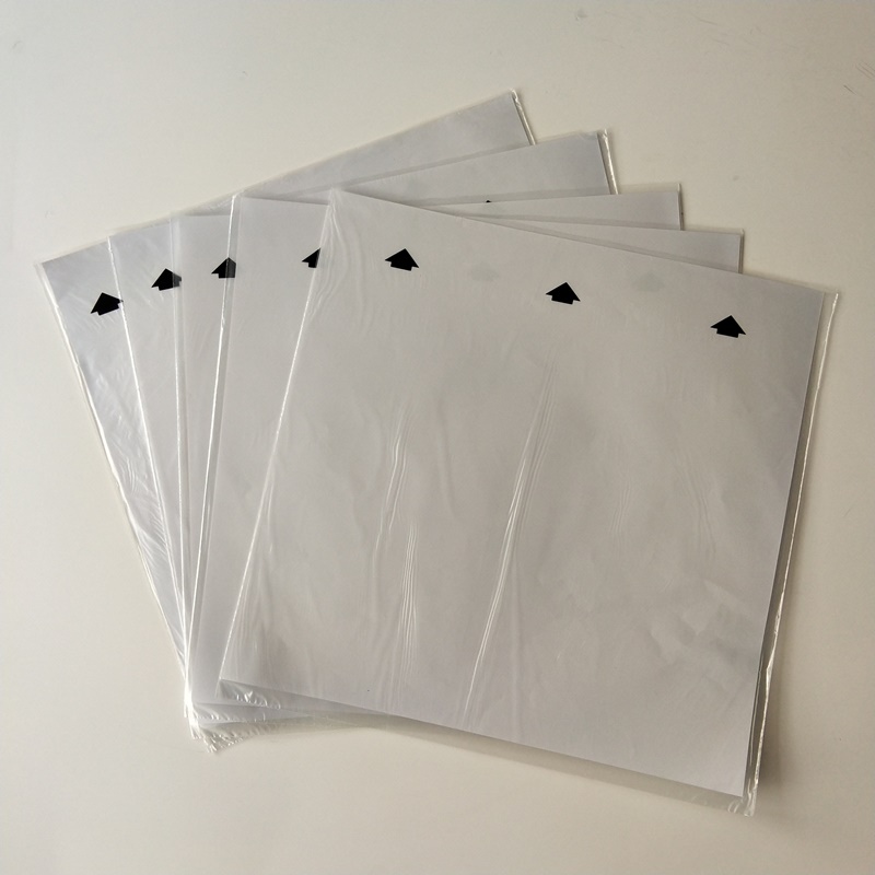 12 Anti-statisk rispapper LP-inre ärm med anpassad logotryck