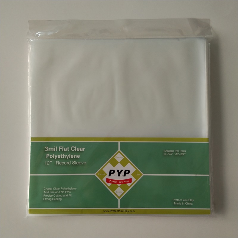 33RPM Premium-skyddande platta polyvinylskydd Yttermuffskydd