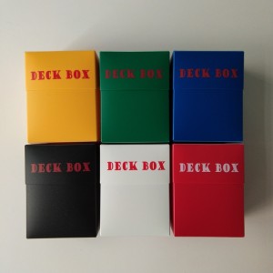 80+ Poly Black Deck Box för Pokemon / Yu-Gi-Oh och Magic Card