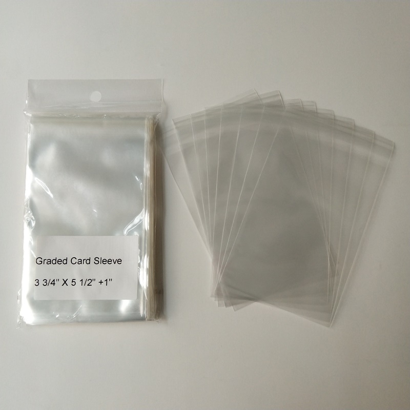 2 Mil Crystal Clear Plastic Polypropylen Graded Card Ärmar