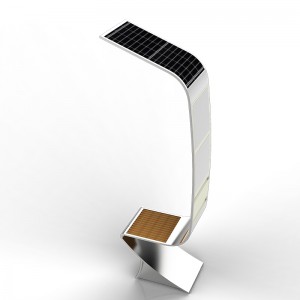 Reklamutrustning Solar LED-belysning Smart Bench