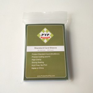 Crystal Clear Pro-fit Standardkort ärm 63,5x88mm brädspel ärmar