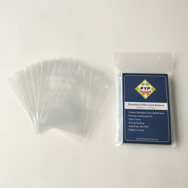 Crystal Clear Standard USA-kort ärm 56x87mm brädspel kort ärmar