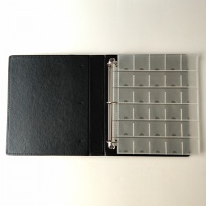 Myntsamlare Förvaringsalbumportföljer för minnesmynt D-ring