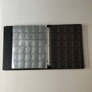 Myntsamlare Förvaringsalbumportföljer för minnesmynt D-ring