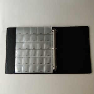 Myntsamlare Förvaringsalbumportföljer för minnesmynt D-ring