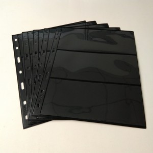 3 Portföljssidor med svart svart valutaförråd för valutaräkningar