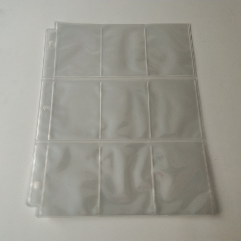 9 Pocket Poly Gaming Card Holder Sidaskydd Plastbindemedel