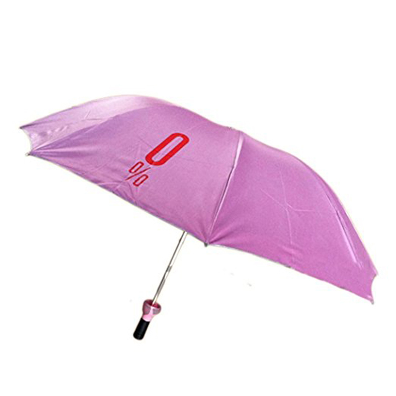 Svart flaskparaply med logotryck 21 tum 3-faldigt manuellt öppet paraply för barn