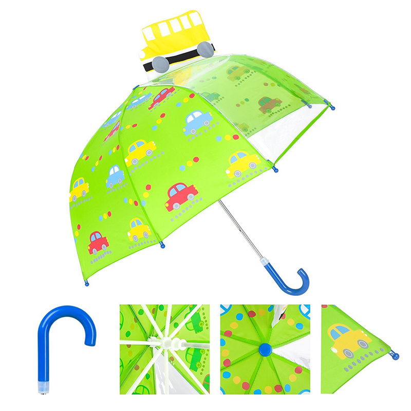 Billigt vitt glasfiberramsäkerhetsskydd för barn 1-panel POE regnparaply