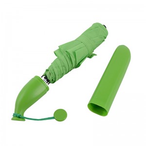 Bananparaply 3-faldigt manuellt öppet paraply med logotyp