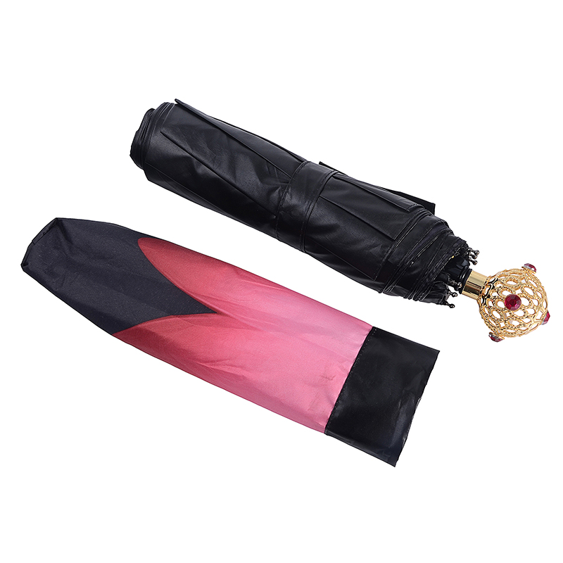 Fashion Sun skyddande kulhandtag specialparaply utomhus 3-fold paraply