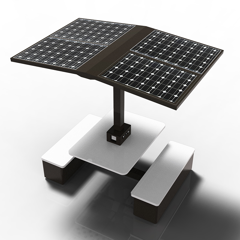 Smart Picnic Table Solar Powered Bench Factory i Kina