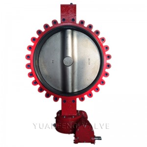 Lug typ fjärilsventil