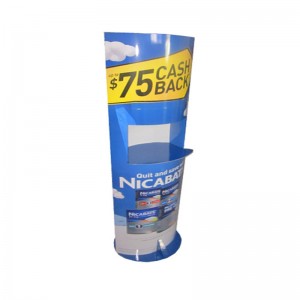 Lättmonterade brevpapper Kartong Försäljningsgolv stativställ med brickor