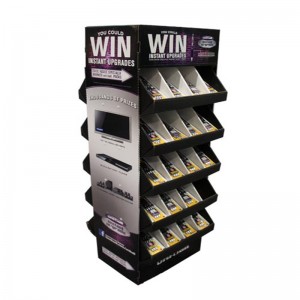 Lättmonterade brevpapper Kartong Försäljningsgolv stativställ med brickor